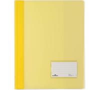 DURABLE Chemise à lamelles DURALUX® avec couverture A4+ translucide, Jaune, 268004
