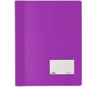 DURABLE Chemise à lamelles DURALUX® avec couverture A4+ translucide, Lilas, 268012