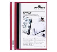 Porte-documents DURAPLUS Rouge Transparent A4 25 Pièces