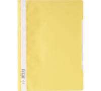 DURABLE Chemise avec couverture transparente A4 boîte de 50, Jaune, 257304