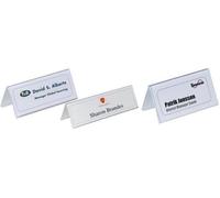 Durable Chevalet Porte-Nom, Forme De Toit, En Carton Solide