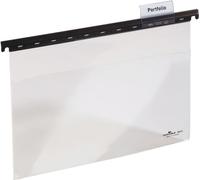 DURABLE Classeur à levier, DIN A4, transparent, 60 mm de marge d'arrêt