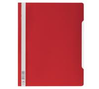Durable Clear View Folder/Report File A4, Red, Extra Wide, Pack of 50, 257003