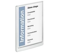 Durable CLICK SIGN, plaque de porte, plastique, A4 (210 x 297 mm), blanc