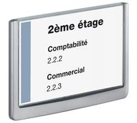 Durable CLICK SIGN, plaque de porte, plastique, A5 (210 x 148,5 mm), graphite