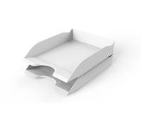 Durable - Corbeille à courrier Basic A4 - Banette Rangement de Bureau - pour classer et Ranger Vos Documents - pour Documents A4+ - Superposable - 1 pièce - Blanc - 1701674040