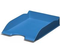Durable Corbeille à courrier, Sachet de 6 pièces, Bleu, 775606 | Banette de rangement bureau, documents A4 à C4, certifié Blue Angel, plastique, superposable, Made in Germany
