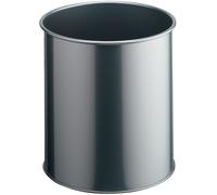 DURABLE Corbeille à papier METALL ronde 15 litres argent métallique