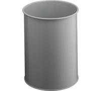 DURABLE Corbeille à papier ronde 15L ronde, Gris, 330110