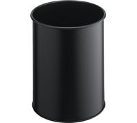 DURABLE Corbeille à papier ronde 15L ronde, Noir, 330101