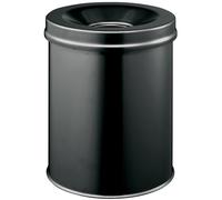 DURABLE Corbeille à papier SAFE ronde 30 litres noir