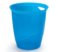 DURABLE Corbeille Trend translucide bleue 16 L