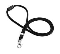Durable Cordon Porte-Clé avec Mousqueton, 10 Pièces, noir, 824101