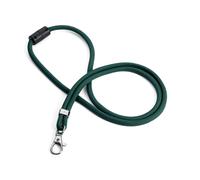 Durable Cordon Textile 80 % recyclé avec fermeture de sécurité et mousqueton - Boîte de 10 - Vert