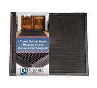 Durable Corporation Heavy Duty en caoutchouc Bout Tapis d'entrée, pour l'extérieur, 24" x 32", noir, 1