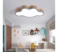 Durable Creative Cloud LED Plafonnier Ultra-Mince Chambre d'enfant Princesse Chambre Décoration Chambre Étude Lustre pour 10-15 mètres carrés Gris Confortable, Couleur: Rose (Color : Gray)