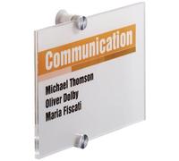 Durable Crystal Sign Plaque De Porte 210 X 148 Mm