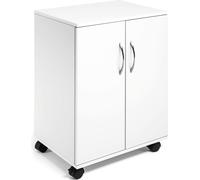 DURABLE Desserte multifonction en bois 74/53, fermée, Blanc, 311502