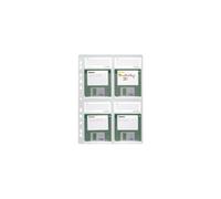 Durable Disk Pockets - Page du classeur à disquettes - capacité : 4 disquettes - transparent (pack de 5)