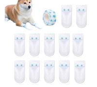 Durable Dog Paw Protection, Non-Woven Paw Protectors, Dog Socks with Adhesive Bandage, Anti-Slip Dog Shoes for Indoor and Outdoor Use, for Small and Medium Dogs, Seasons