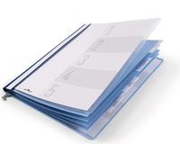 DURABLE Dossier pour gestion du personnel avec rail de suspension A4 1 pièce, Bleu, 255406