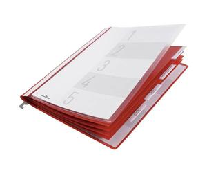 Durable - Dossier pour la gestion du personnel - 5 intercalaires - avec page de couverture - 1 pièce - 255403 Rouge