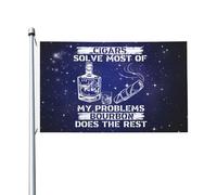 durable Drapeau de jardin Les cigares résolvent la plupart de mes problèmes le reste Coloré Drapeau saisonnier 3x5 Ft pour balcon,Décoration extérieure,chambres