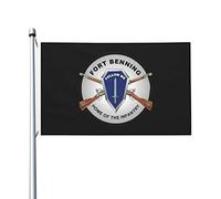 durable Drapeau double face Fort Benning PAO Maison du drapeau d'infanterie décoratif Drapeau saisonnier 3x5 Ft pour jardin,Décoration intérieure,patio