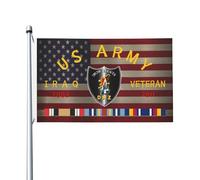 durable Drapeau thématique Militaire Imjin Scouts - 2ème Id Irak vétéran Festif Drapeau saisonnier 3x5 Ft pour patio,jardin,Décoration extérieure