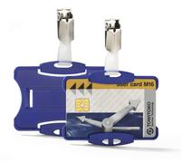 Durable Duo Security Pass Holder 54 x 85 mm Blue Holds Up to 2 ID/Security Car