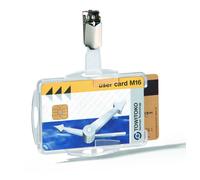 Durable Duo Security Pass Holder 54 x 85 mm Transparent Holds Up to 2 ID/Secur