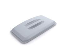 Couvercle pour poubelle rectangulaire Durabin 60 litres - Gris