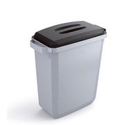 Durable Durabin VEH2012029 Poubelle 60 l Gris + couvercle