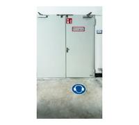 Durable DURABLE Autocollant d'obligation Utiliser protection auditive Ø 430 mm bleu Quantité:1