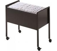 durable durable chariot pour dossiers suspendus economy 80, argent noir Noir