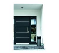 Durable DURABLE Corbeille à papier métal 17 L ronde avec cendrier 333058 anthracite Quantité:1