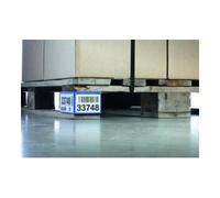 Durable DURABLE Film de pied de palette 140 x 65 / 90 x 65 mm bleu foncé 50 pièces Quantité:50