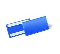 Durable DURABLE Pochettes d’identification A6 horizontales bleu foncé autocollantes Quantité:50