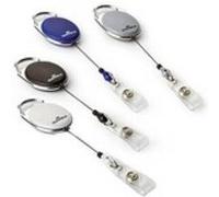 Durable durable porte-badge avec enrouleur "style" , oval, blanc noir G