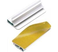 DURABLE Clip adhésif Varioclip – blanc, bandes vertes et noires