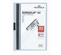 Durable Duraclip 30 protège documents PVC Bleu clair, Transparent Bleu G