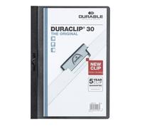 Durable Duraclip 30 protège documents PVC Noir, Transparent noir G