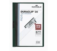 Durable Duraclip 30 A4 Protège Documents Pvc Noir, Vert Et Transparent