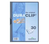 Durable Duraclip 30 - Chemise À Clip - A4 - Pour 30 Feuilles - Gris Anthracite Avec Couvercle Avant Transparent