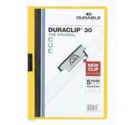 Durable duraclip 30 chemise de présentation à clip jaune 2200 04 G