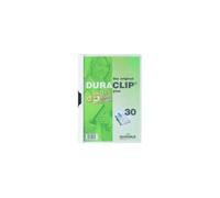 Durable Duraclip 30 Plus - Chemise À Clip - A4 - Pour 30 Feuilles - Blanc Avec Couvercle Avant Transparent