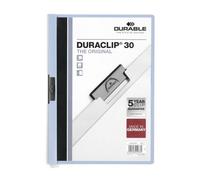 Durable Duraclip 30 protège documents PVC Bleu clair, Transparent Bleu G