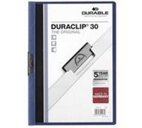DURABLE Protège-documents Duraclip 30 PVC Bleu transparent