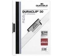 Durable Duraclip 30 protège documents PVC Transparent, Blanc