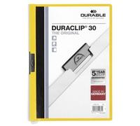 Durable Duraclip 30 Protège Documents Pvc Transparent Et Jaune